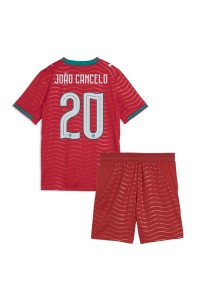 Portugali Joao Cancelo #20 Jalkapallovaatteet Lasten Kotipeliasu MM-kisat 2026 Lyhythihainen (+ Lyhyet housut)